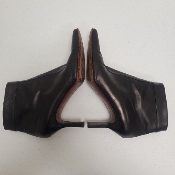 Cole Haan City Womens Ava Leather Ankle Boots Size 9.5 Black Pointed Toe Witchy - Picture 7 of 16